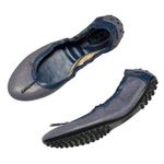Tod's Tod’s Women’s Dee Laccetto Ballet Flat size 38.5 Blue Textured Leather Photo 0