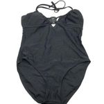 Apt. 9  Black One-Piece Swimsuit Removable Cups Halter Size 12 Photo 0