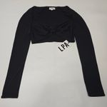 LPA  Naomi Cropped Top in Black XS Photo 2