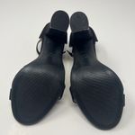 Heels Charm Faux Suede Black Heel Sandals Size 6.5 Photo 10