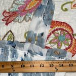 Hudson Gray  women’s size small light blue and white stretchy floral dress ruffle Photo 2