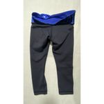 Lululemon Wunder Under Crop III Leggings 6 Reversible Black Sapphire Blue Photo 2