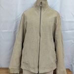 Calvin Klein Ladies' Perforated pattern Leather Suede Jacket Large Photo 7