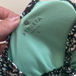 Athleta snake print tie back ruched tankini top, size large Photo 3