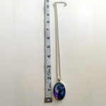 1pc Oval‎ Painted Witch Moon Avatar Pendant Necklace Silver Plated Accessories Silver Photo 11