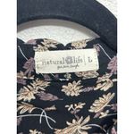 Natural Life  Maxi Dress Large Floral Boho Patchwork Long Sleeve Hippie Button Up Photo 9