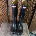 Hunter  Black Knee-High Boots Size 7 Photo 3