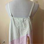 VEDA Summer Pastel Fiesta Orange Colorblock Sleeveless Shift Dress Size XL Photo 6