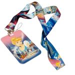 Disney Cinderella Lanyard Travel ID Card Holder USB Badge Holder Neck Strap Phone Rope Photo 0