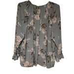 Angels Forever Young Floral Blouse Size 3X Blue Photo 2