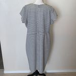 Downeast  XXL striped pleated office work maxi dress Photo 3