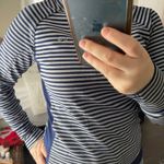 Vineyard Vines  Navy Striped Performance Half Zip Photo 1