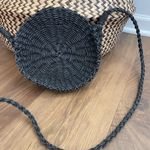 Urban Outfitters  Round Straw Crossbody Purse Black Bag Photo 1