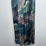 Little Mistress Maxi Dress Womens Size 10 Beaded Bodice Multicolor Strapless Blue Photo 3