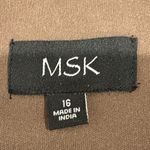 🆕 MSK Brown and White Polka Dot Midi Dress Size 16 Photo 6