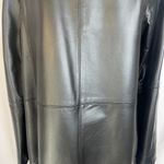 East 5th Black Genuine Leather Longline Boyfriend Leather Jacket Size Small Photo 7