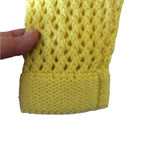 Vintage Authentic 60s 70s yellow cardigan Crochet Sweater Grandmacore Twee Size M Photo 7