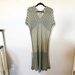 NWT Floris Made in Italy Knit Olive Gold Swim Cover Up Dress Size Small / Medium Green Photo 1