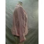 Kasper Women Career Skirt suit Size 10 Pink Satin Three Button Up Top Photo 13