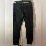 Free People  Black Skinny Jeans with fringe bottoms Photo 3