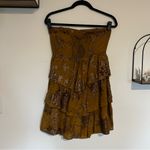 Moulinette Soeurs Anthropologie 100% Silk Strapless Floral Mini Dress Size 2 Photo 2