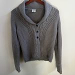 Columbia tan/gray/taupe knit sweater cardigan size small Photo 0