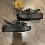 Crocs Women's Brooklyn Strappy Low Wedge Sandals Size 10 Black Photo 4
