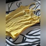 Blue Blush  Banana Ribbed One Piece Bodysuit Tank Top Womens Sz S NWOT Photo 3