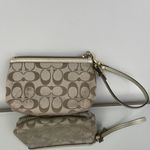 Coach Brown Logo Vibrant Graphic Studded Mini Wristlet Wallet Purse Photo 7