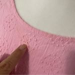 Simply Southern pink eyelet lace elbow length puff sleeve top blouse shirt Large Photo 4