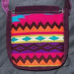 Boho Southwestern Style Crossbody Bag Z19 Purple Photo 3