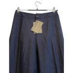 St. John NWT  Collection Wool Wide Leg‎ Trouser Pants Size 4 Dark Midnight $520 Photo 2