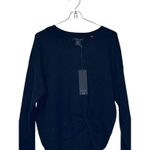 Rachel Zoe Women's Sweater Long Sleeve Cropped Knit Pullover Black Large NWT Photo 3