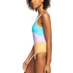 Roxy NWOT  Bachelor Button Colorblock Party One Piece Swim Suit Photo 1