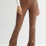 H&M Brown Leather Pants Photo 1