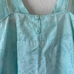 Cacique  sky blue sheer paisley Patterned slip night dress 14/16 Photo 3