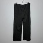 Eileen Fisher Pant Waffle Knit Straight Size Medium Cozy Charcoal Gray Photo 5