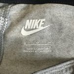 Nike NWT Leggings Womens M Gray Organic Cotton Sequin Logo Athleisure Casual Photo 4