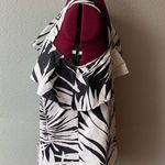 Who What Wear NWT tank top sz M palm print black Photo 3