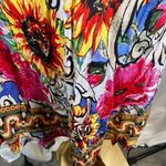 Seven Islands New York Women's Sleeveless Floral Print Button Front Midi Dress L Blue Size L Photo 5