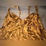 Victoria's Secret Victoria’s Secret 1990’s 100% SILK Gold Sequin & Rhinestone Mini Slip Dress XL Photo 7