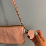 GIAN BERNINI genuine leather light pink shoulder bag with coach charm Photo 2