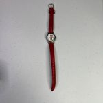 Disney  Minnie Mouse Women's Red Leather Watch Collectible Photo 7