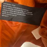 st. john's bay Orange Genuine Leather Vintage Jacket Photo 6