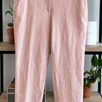 Ann Taylor Mid-Rise Seersucker Stretch Cotton Woven Cropped Career Dress Pant Tr Photo 0