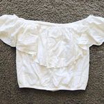 Mossimo Supply Co White Off The Shoulder Top Photo 2