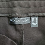 Susan Graver Occasions Regular Ponte Slim Leg Pants Lace Insert Black M A5542735 Photo 12