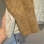 Vince Camuto Extended Shoulder Colorblock Sweater. Lrg. Silver Hthr/Latte Hthr. Photo 6