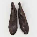 Seychelles ‎ Women Distressed Metallic Pewter Western Zip Ankle Boots sz 9 Photo 2