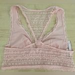 Victoria's Secret Victoria’s Secret Bralette Pink Floral Lace Pull On Stretch Sexy Summer; size M Photo 1
